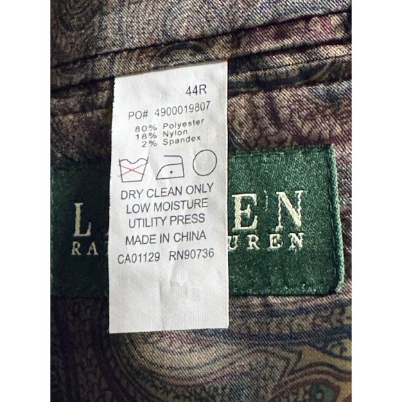Ralph Lauren 2 Button Brown Thin Line Corduroy Blazer Sports Coat size 44 - Picture 5 of 7